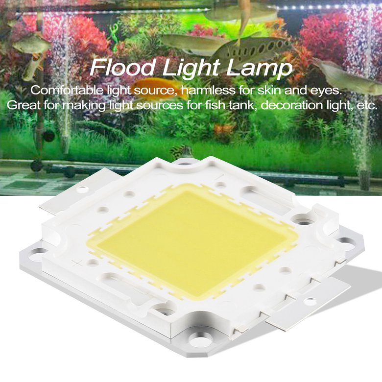 Chip đèn LED SMD RGB sáng trắng ấm/trắng màu nhôm 50W 5000LM