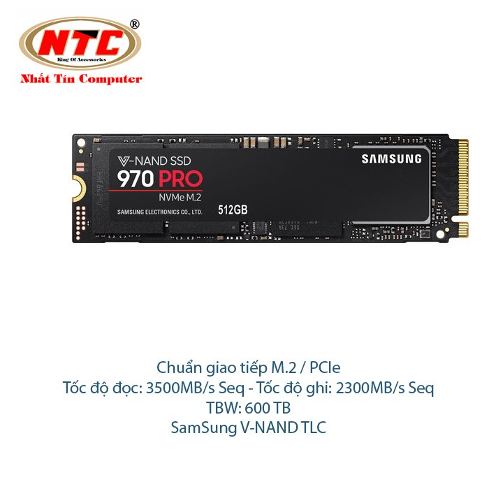 Ổ Cứng SSD Samsung 970 PRO M2 512GB-Chuẩn giao tiếp PCIe Gen 3×4