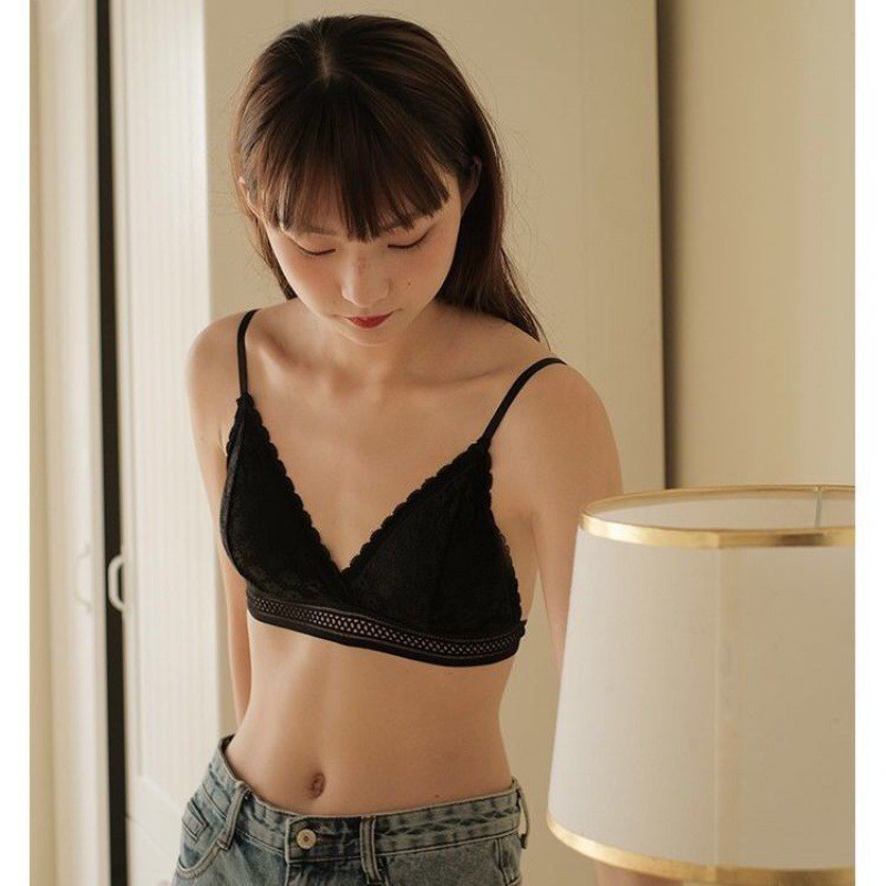 Áo Bra Nữ Ren, Áo Ngực Nữ 2 Dây Mút Mỏng ZANA BRA B7156