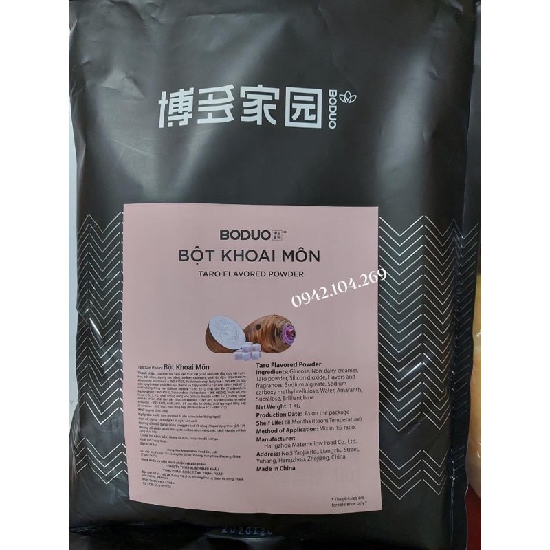 Bột Khoai Môn BODUO gói 1kg- TẠO MÀU ĐẸP, COST LẠI RẺ