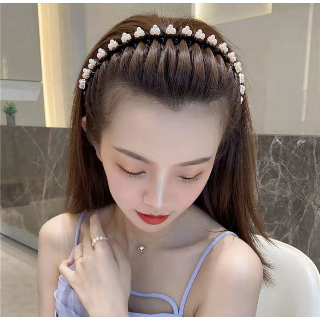 Băng Đô Đính Ngọc Trai Thời Trang Dành Cho Nữ