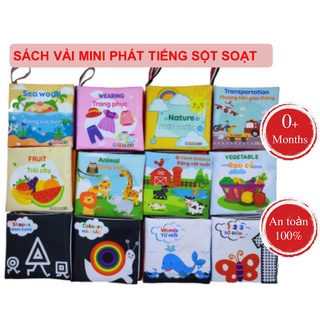 Tập sách vải kích thích thị giác cho bé