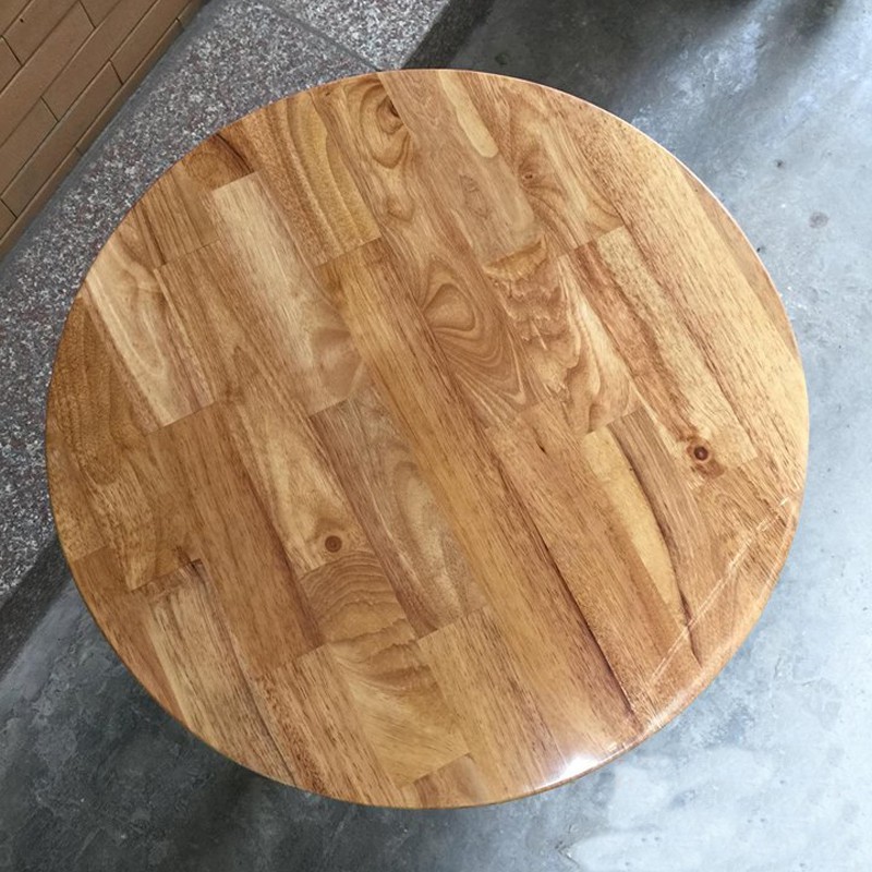 ✴✐(Giá tại xưởng) Mặt bàn gỗ cao su tròn đường kính 50-60-70 cm đã sơn PU,phủ bóng,bo cạnh và chống mối mọt
