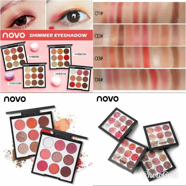 KIT PHẤN MẮT NOVO SHIMMER EYESHADOW