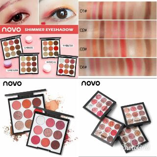 Kit phấn mắt novo shimmer eyeshadow