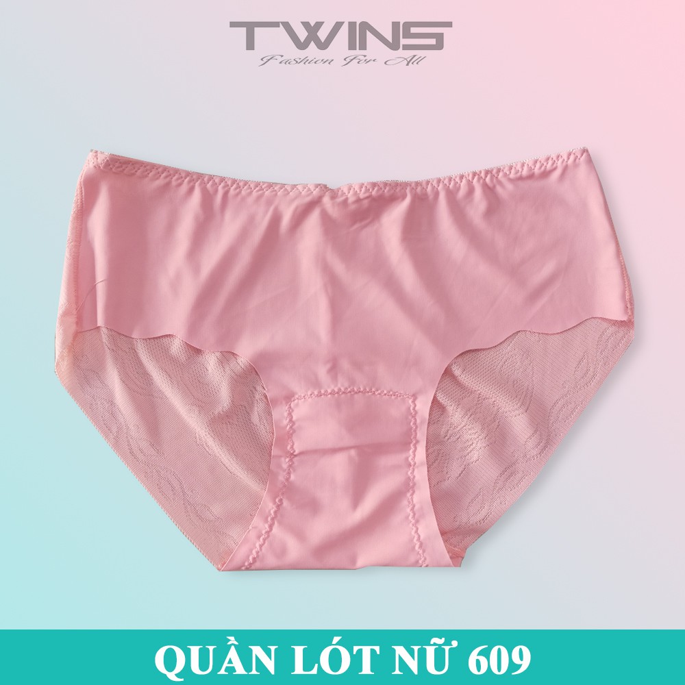 Quần lót nữ thun lạnh trơn cao cấp Thịnh Phát 609 lưng nhỏ chất mềm mịn thoáng mát không lộ đường may size dưới 60kg