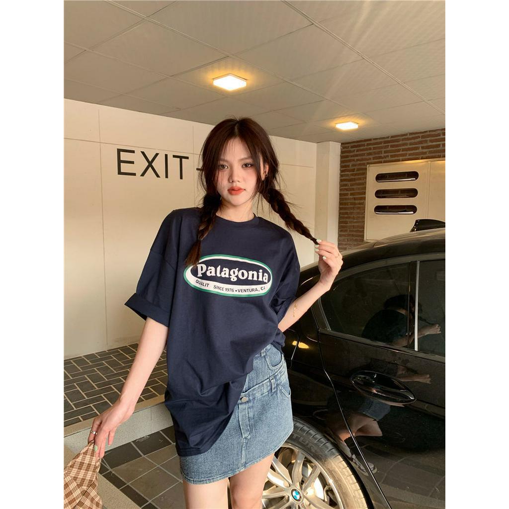 Áo Thun Cotton Ngắn Tay In Chữ Phong Cách Mới 63621