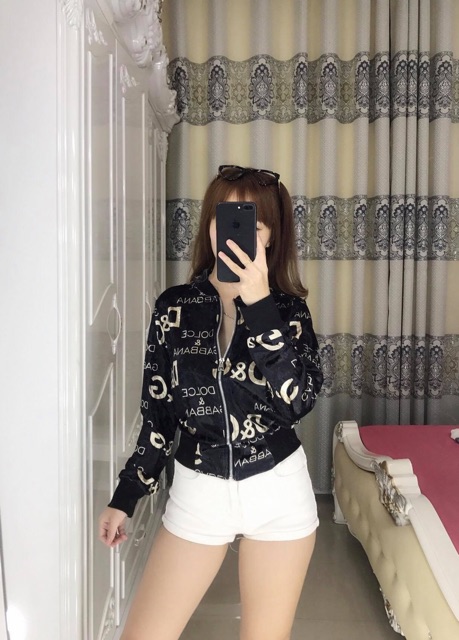 Áo khoác bomber nhung | BigBuy360 - bigbuy360.vn