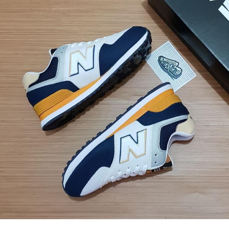 Giày Thể Thao New Balance 574 Ancap Màu Trắng S129 Cho Nam Nữ