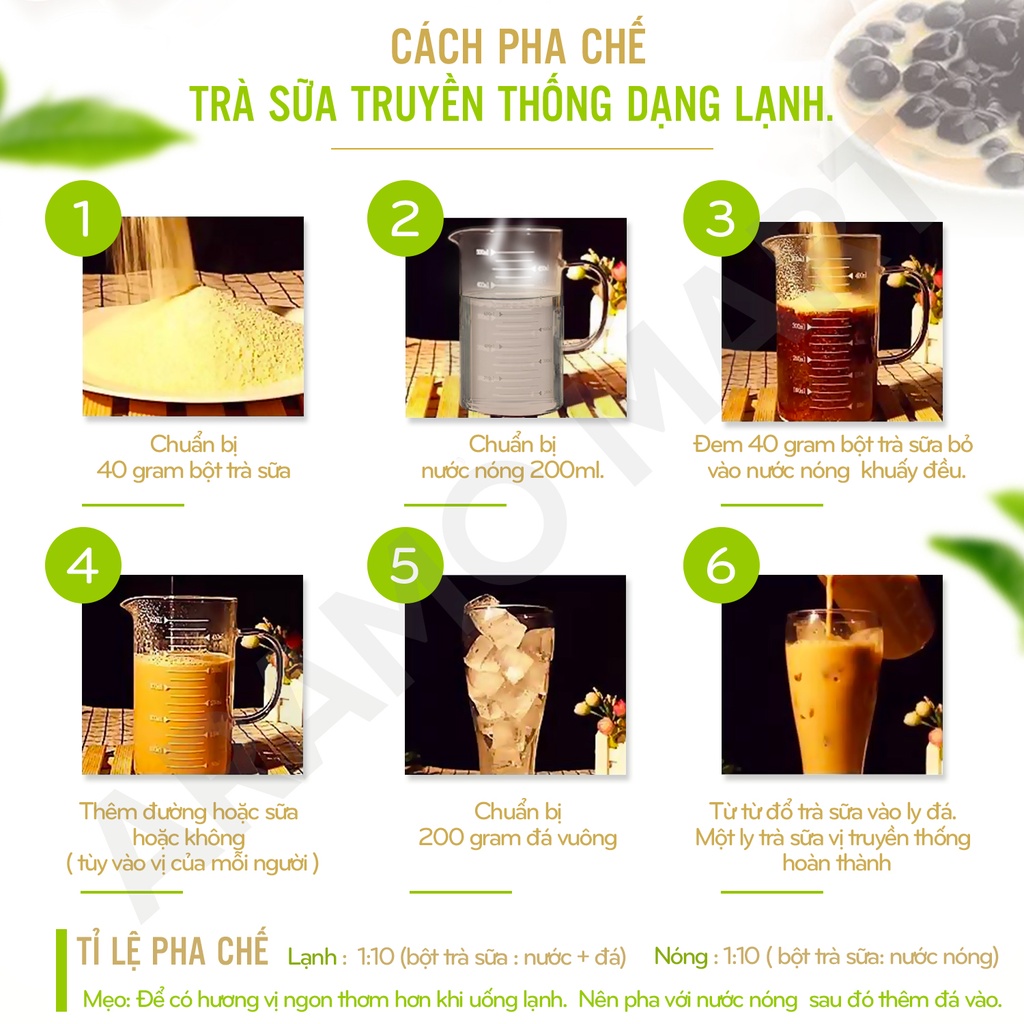 [HSD mới] Bột Trà sữa Hao Hao Drink Milk Tea Đài Loan pha sẵn thơm ngon 1kg/1túi - Creation Food Taiwan ＊AramoMart＊ | BigBuy360 - bigbuy360.vn