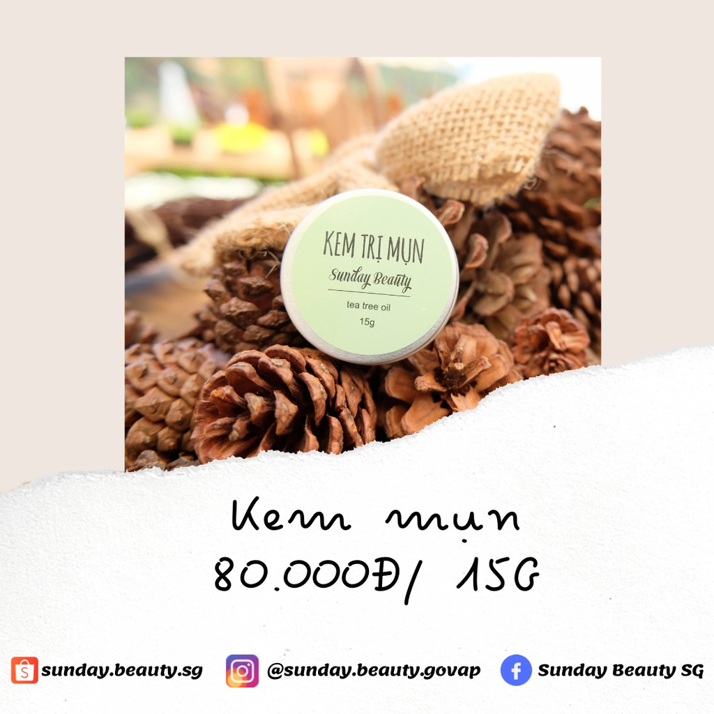 Kem mụn handmade Sunday Beauty