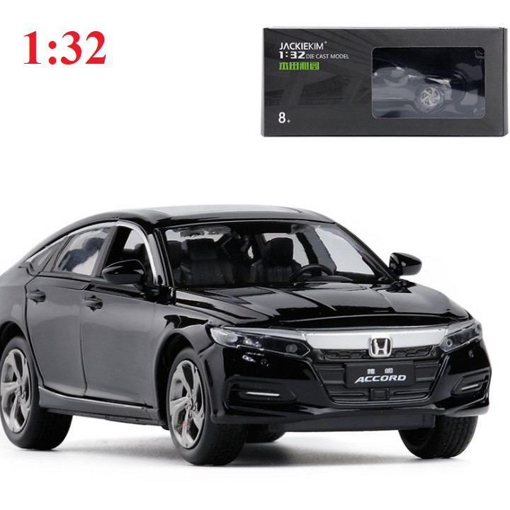 Mô hình xe ô tô Honda Accrod Turbo Sport tỉ lệ 1:32 bằng sắt có âm thanh động cơ và đèn mở các cửa xe