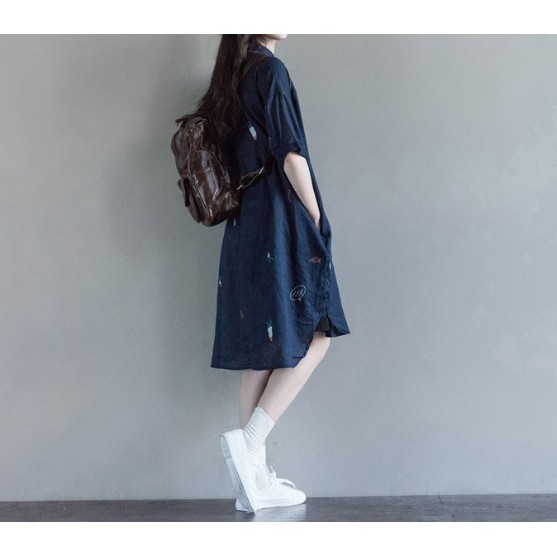 G780 Đầm big size freesize dáng sơ mi đuôi tôm kiểu dáng thanh lịch trang nhã