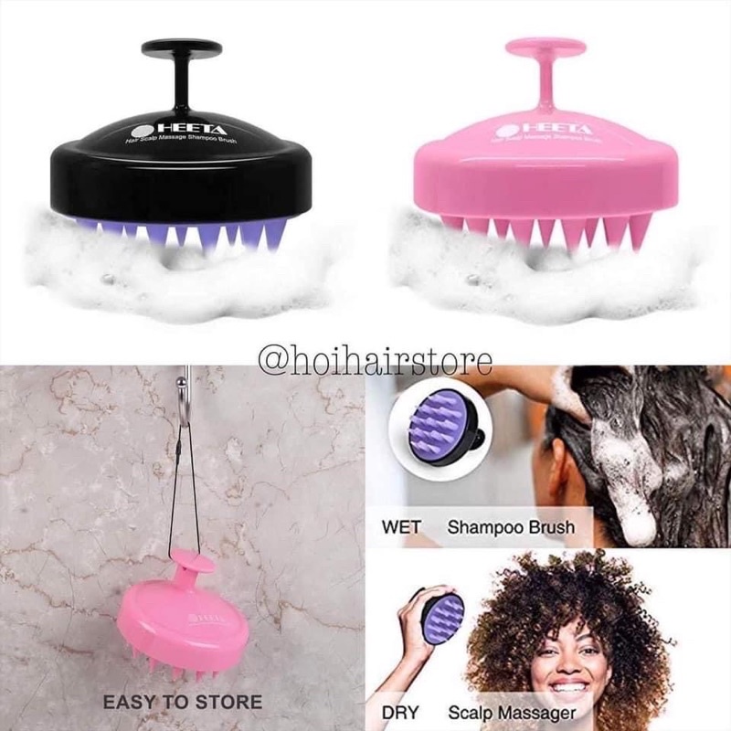 Lược gội đầu Heeta Hair  Scalp Massage Shampoo Brush