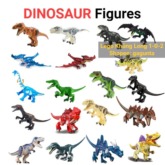 Lego Khủng Long To Bạo Chúa T-rex Cổ Dài Indominusrex Jurassic World Nhiều Chủng Loài 2021 Hãng Lele