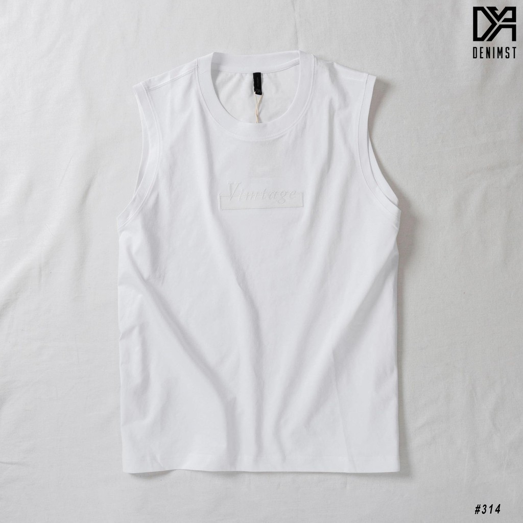 Áo Tanktop VINTAGE DENIMST 314 Chất Cotton Co Dãn, Mềm Mại, Thoáng Mát, Dáng Suông