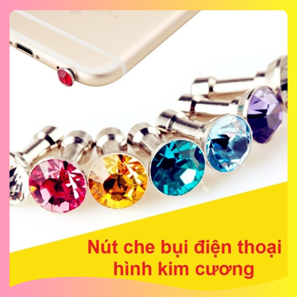 Nút chống bụi tai nghe điện thoại hình kim cương