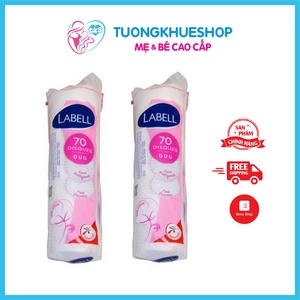 Bông tẩy trang Labell 70 miếng - Pháp