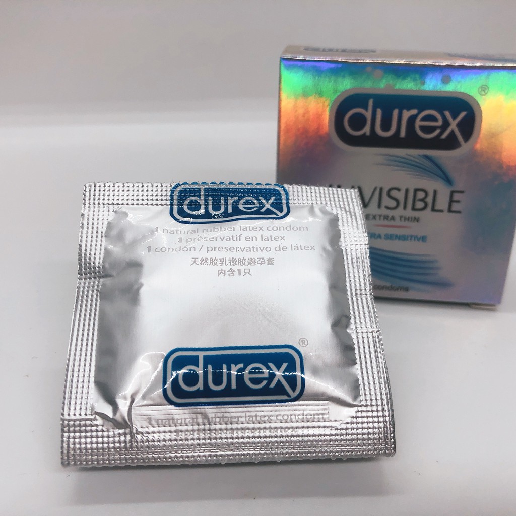 Bao cao su Durex Invisible [ SIEU MỎNG] Hộp 1chiếc (che tên sản phẩm khi giao tuyệt đối bảo mật)