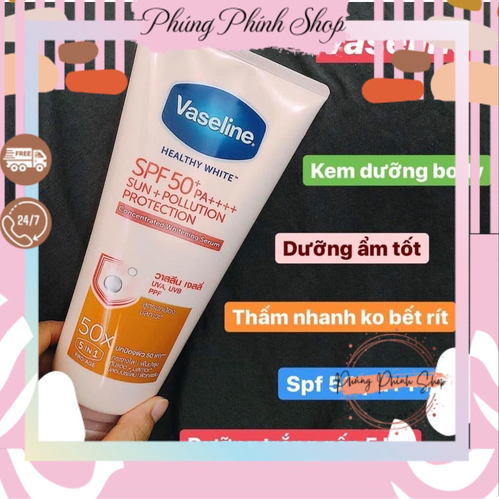 [HÀNG CHÍNH HÃNG 100%] Kem dưỡng trắng da chống nắng Vaseline 50x SPF 50++ hàng mới từ Thái Lan