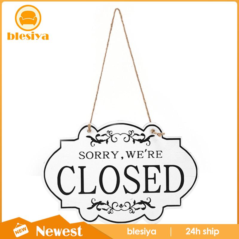 [Blesiya] Biển Hiệu Đóng Cửa Đóng Mở Bằng Gỗ Cho Cửa Hàng / Quán Pub /