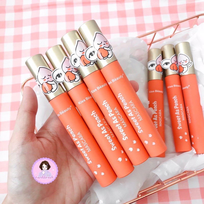 Mascara làm dầy mi, dài mi Chuốt Mi TRÁI ĐÀO CAM Kissbeauty nội địa lâu trôi, Chống thấm nước | BigBuy360 - bigbuy360.vn