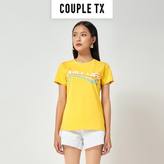 Áo Thun Nữ In Thông Điệp Chill Life Chuyển Màu Couple TX WTS 2069