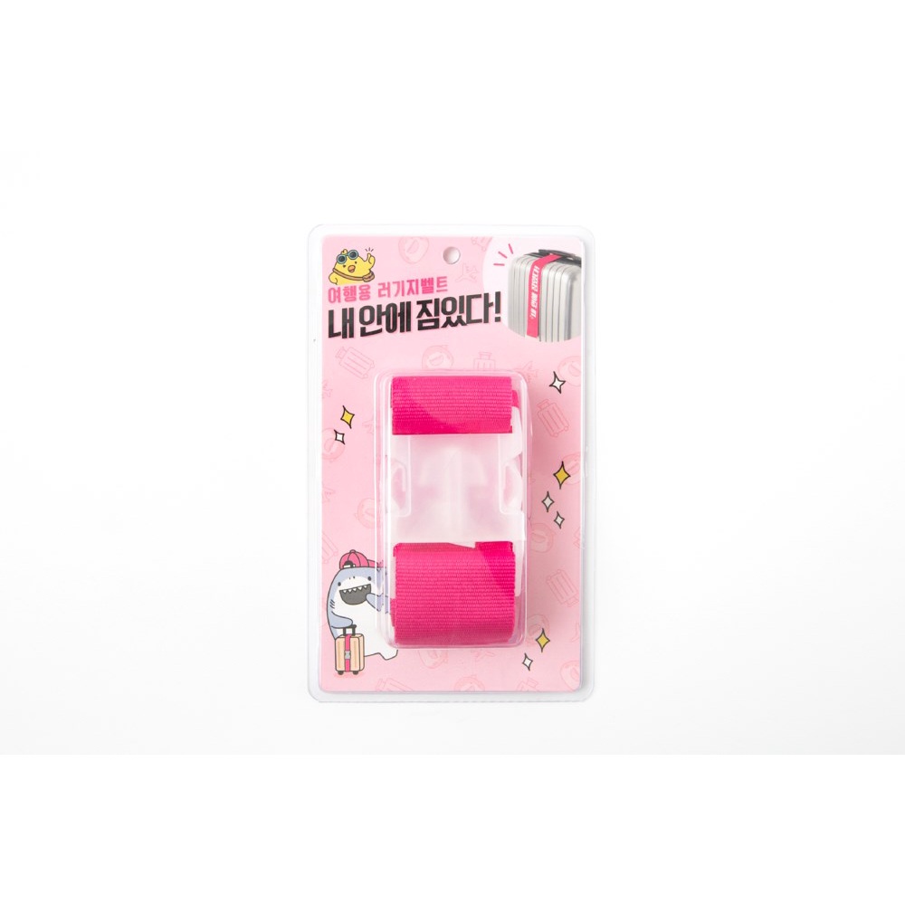 Dây Đai Buộc Hành Lý ARTBOX Hàn Quốc Màu Hồng Cute