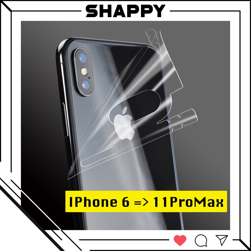 Skin Dán Trong Suốt TPU Full Viền Cho Các Dòng IPhone [Shappy Shop] | WebRaoVat - webraovat.net.vn