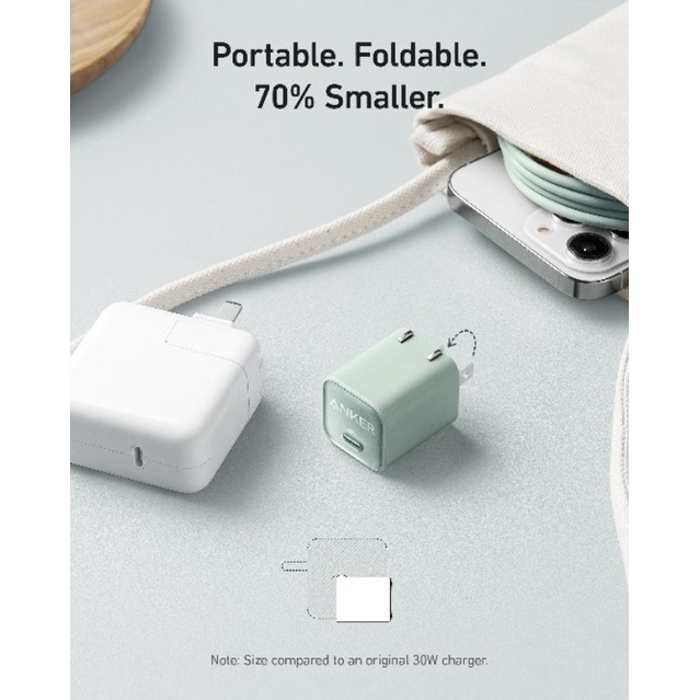 Củ sạc nhanh Anker 511 nano 3 30w a2147 Bảo hành 18 tháng