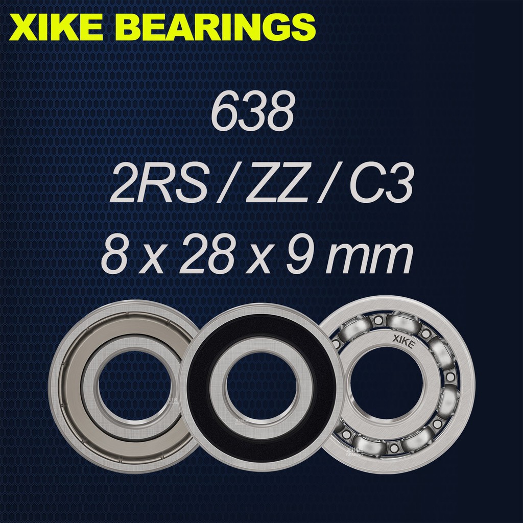 Vòng bi rãnh sâu chất lượng cao 638-2RS / 638ZZ / 638 / 638-2RSC3 / 638ZZC3 / 638C3/ XIKE 638-2RS / ZZ / Open / C3