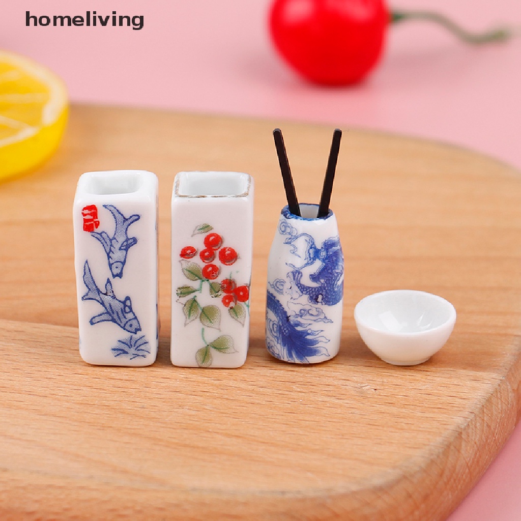 Giá Đỡ Đũa Mini Bằng Gốm Tỉ Lệ 1: 12 Trang Trí Nhà Búp Bê