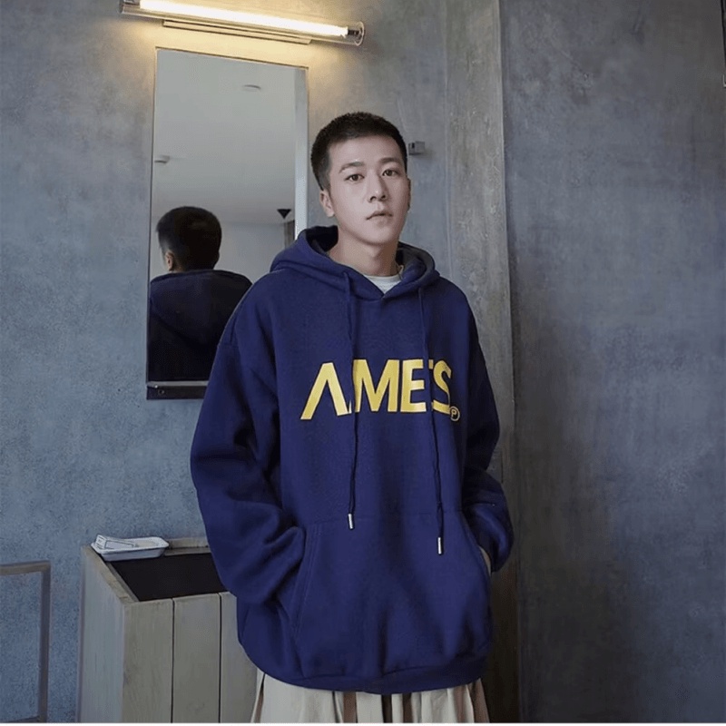 Áo Hoodie Thể Thao Dáng Rộng In Họa Tiết Hoạt Hình Thời Trang Nhật Bản Cho Nam