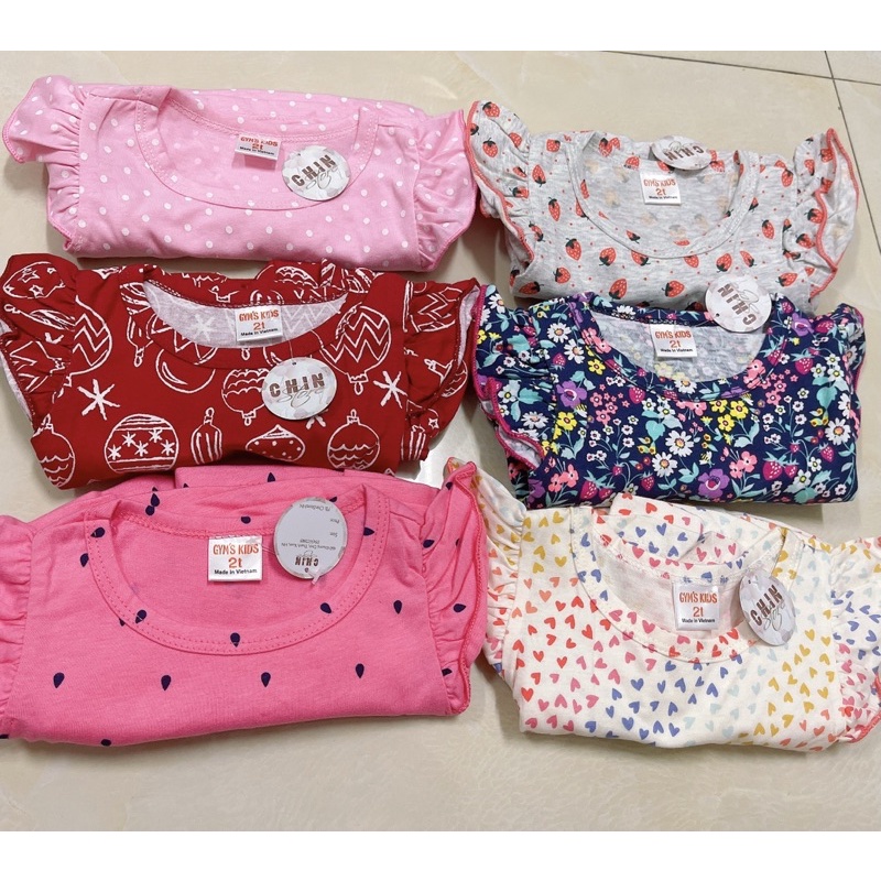 Đầm váy cotton cho bé gái VNXK chất mát mùa hè