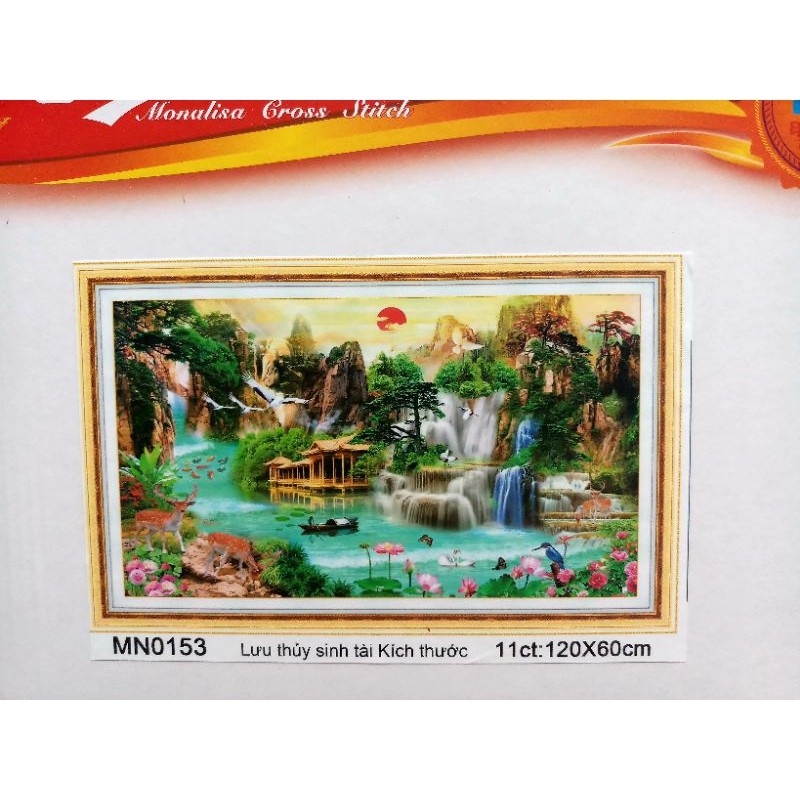 Tranh thêu Lưu Thủy Sinh Tài