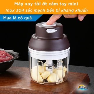 Máy Xay Thịt Tỏi Ớt Mini Đa Năng Cầm Tay Bằng Điện Sạc Pin Cao Cấp Đạt Chất Lượng Đức SSGP