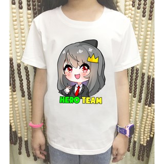 Áo hero team nam nữ cho các bé