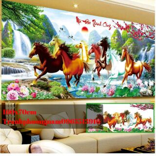 Tranh đính đá mã đáo thành công