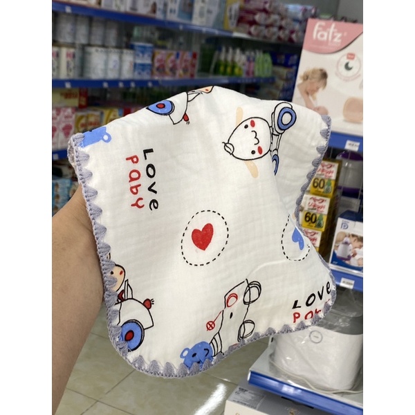 Gối Xô Sơ Sinh 100% Cotton Nhiều Lớp Mềm Mại Thoáng Khí Cho Bé