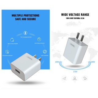 Củ sạc 1 cổng USB Remax 2.1A