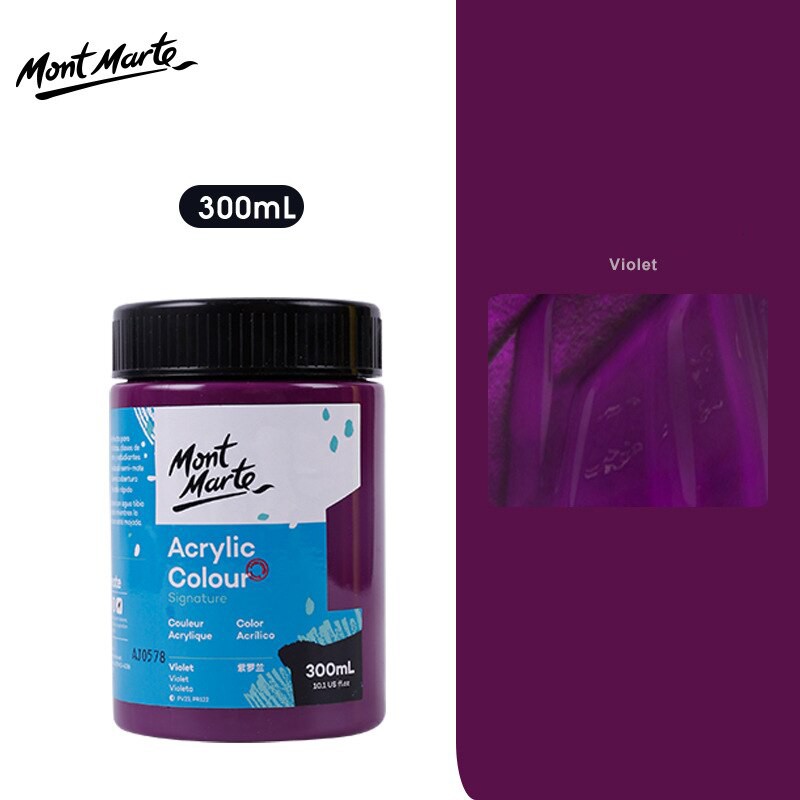 Màu Acrylic Mont Marte 300ml - Violet - Acrylic Colour Paint Signature 300ml (10.1oz) - MSCH3061