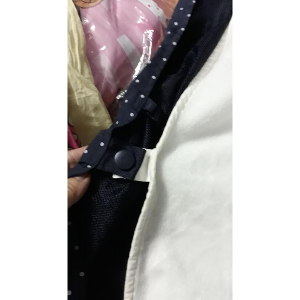 Choàng địu đi mưa 2 lớp cho bé ms47