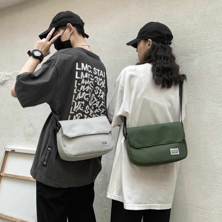 Túi đeo chéo nam Unisex Messenger phong cách Street Wear vải canvas bền đẹp TC87