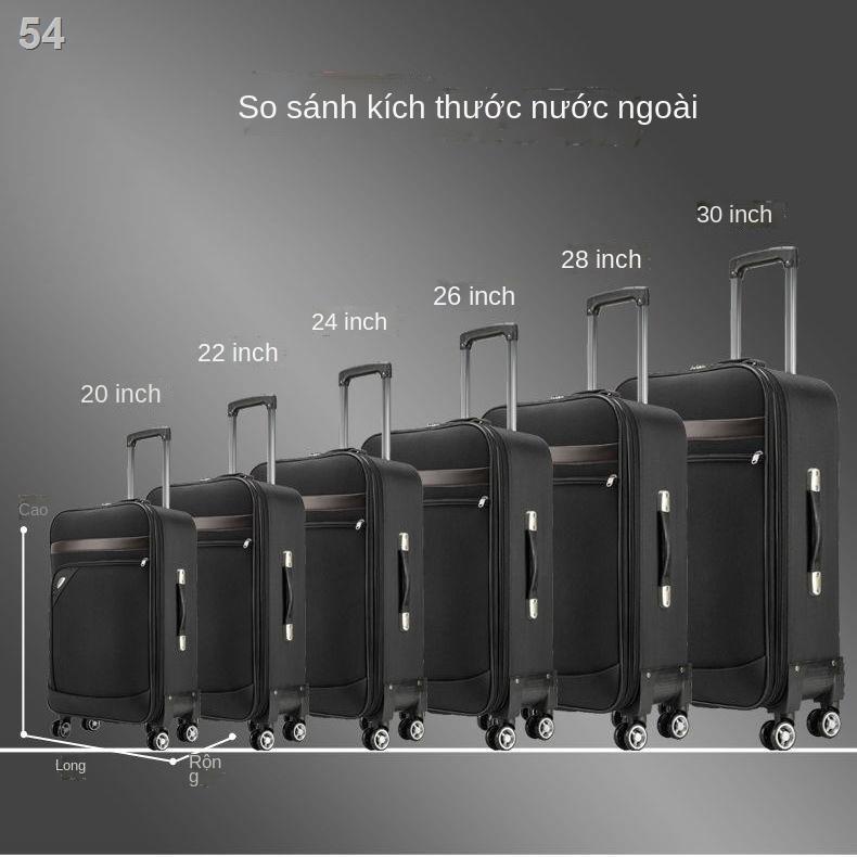 （Hộp kéo）Vali kéo vải cỡ lớn 30 inch nam, thùng đựng hành lý, hộp mật mã, bánh đa năng, lên máy bay 20