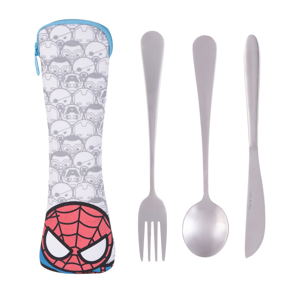 Miniso Set 3 món thìa - dĩa -dao MARVEL- Cutlery Set