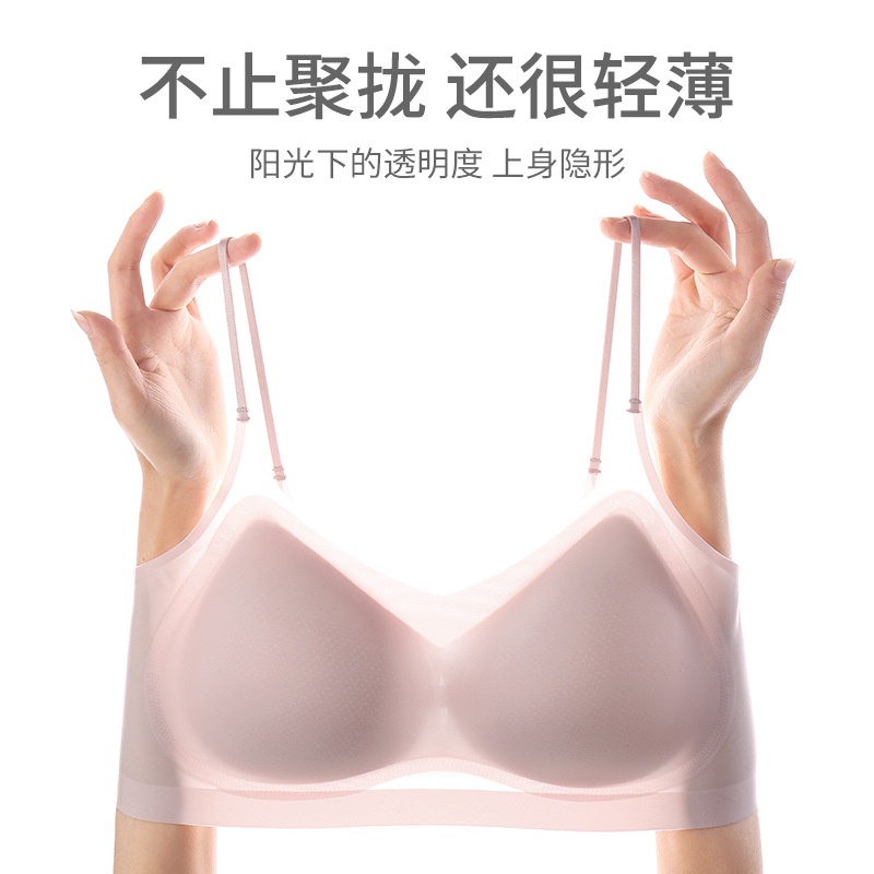 Áo Ngực Thể Thao Siêu Mỏng Không Gọng Thép Không Đường May Điều Chỉnh Được Kích Cỡ Nhỏ Thời Trang Mùa Hè Cho Nữ