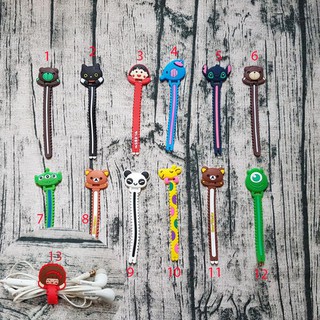 HCM -  Dây quấn gọn tai nghe mèo đen, hươu sắc màu, gấu nâu dễ thương