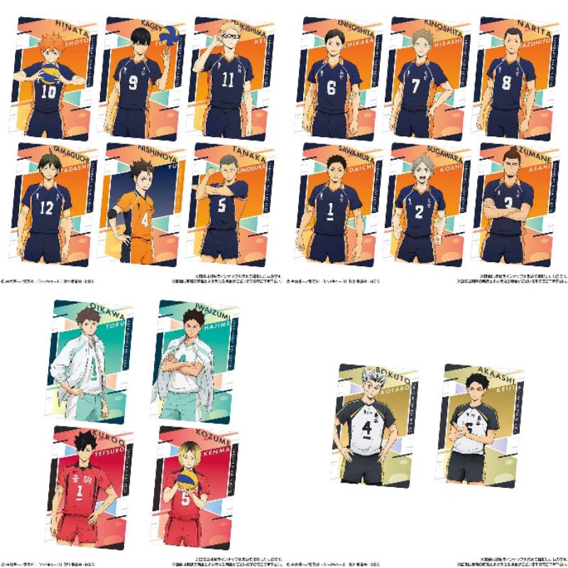 |ĐH| ĐẶT TRƯỚC HAIKYUU WAFER CARD NHÂN PHẨM