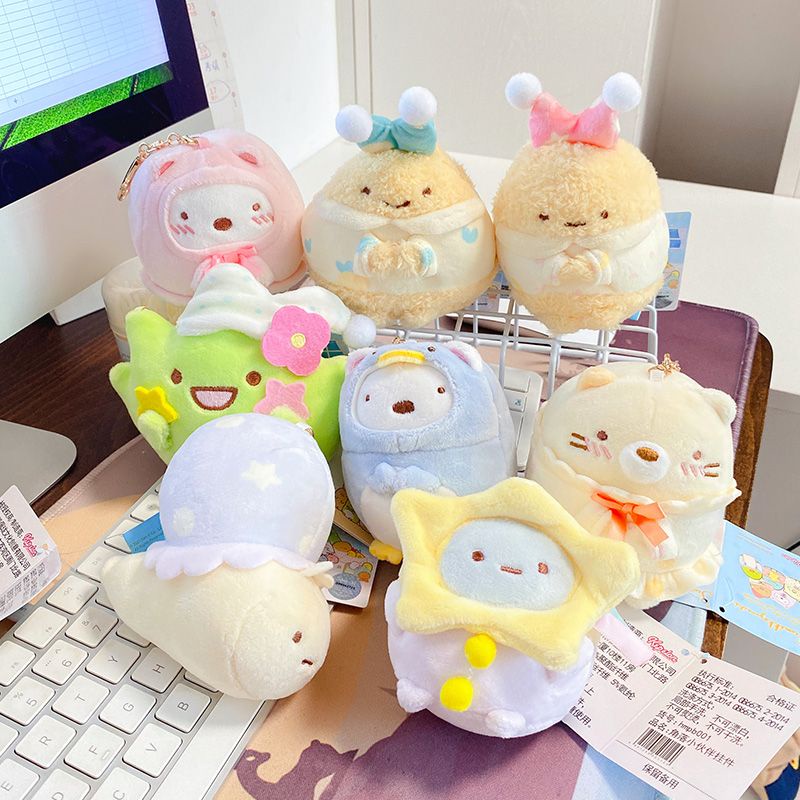 Pack ngẫu nhiên móc khoá gấu bông Sumikko Gurashi mềm mịn