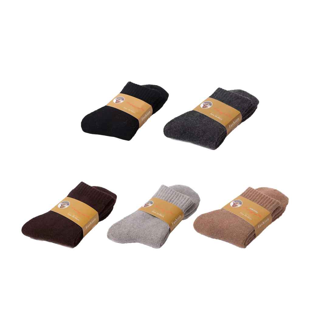 Winter Men's Socks Men's Thick Cashmere Wool Sports Socks Outdoor Solid Socks